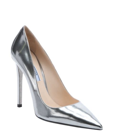 prada chrome heels|Prada heels for women.